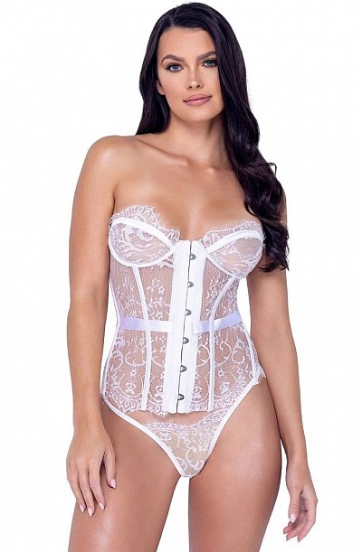 WHITE FANTASY CORSET SET